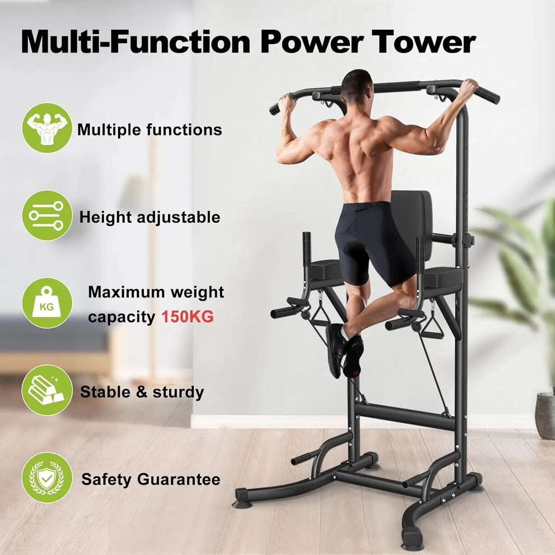 Multi-Function Power Tower Home Gym