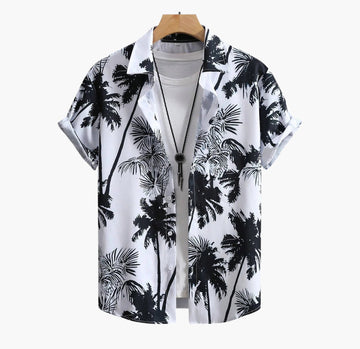 Slim Fit Vintage Beach Shirt