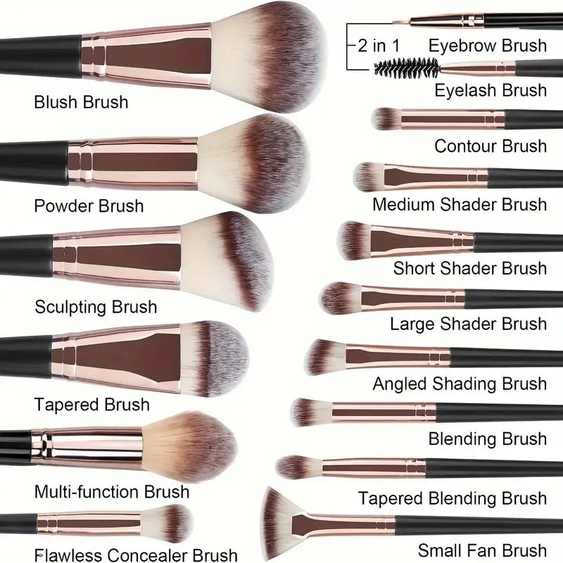 Pro Makeup Brush Set 3 to 20PCS