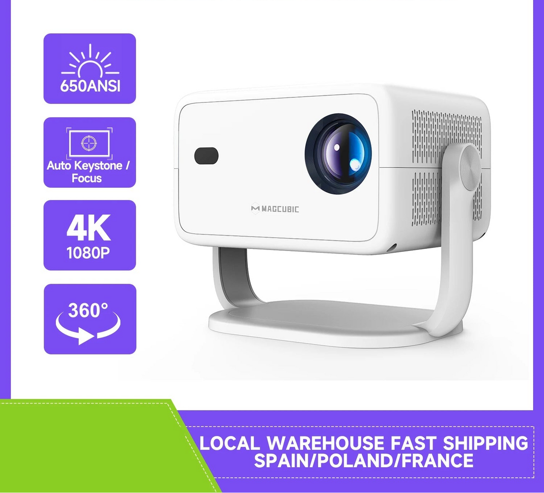 Portable 4K Projector – Android 11