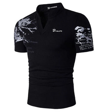 Men’s V-Neck Golf Polo Shirt