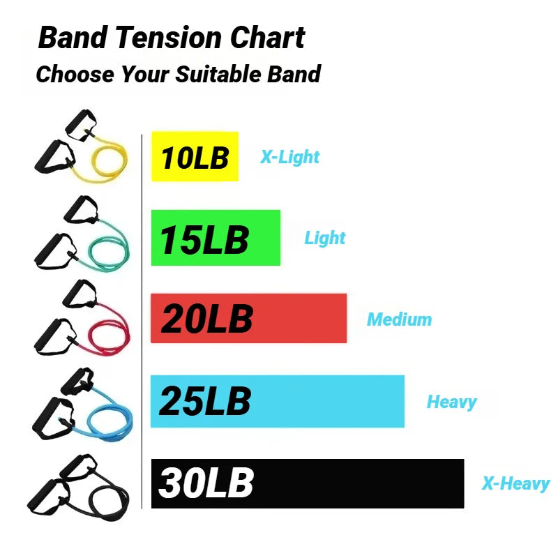 Workout Bands with Handles – Unisex
