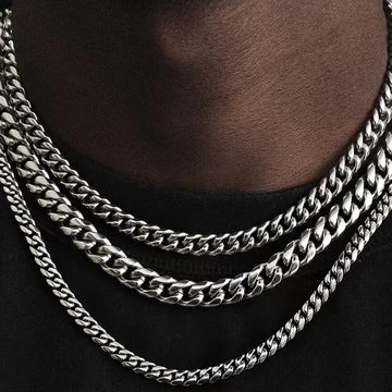 Unisex Punk Curb Chain Necklace