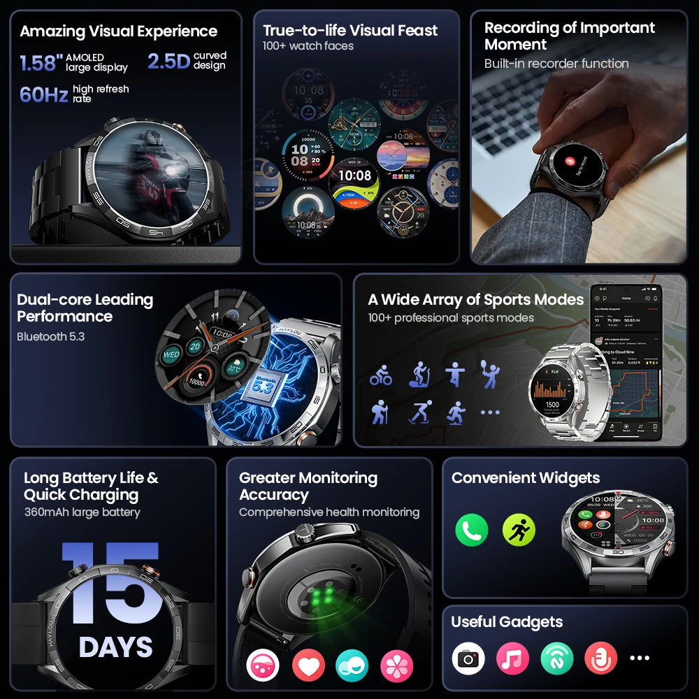 Voice Calling Solar 5 Smartwatch