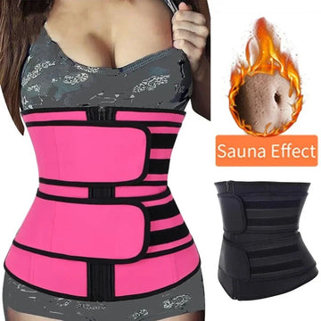 Sweat Waist Trainer Belt for Women – Slimming Body Shaper & Workout Support.